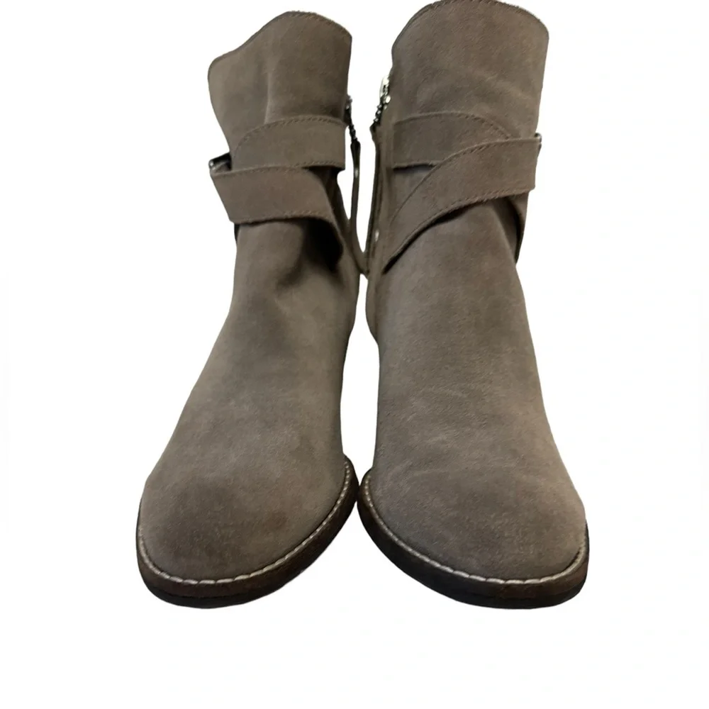Sam Edelman Morris Suede‎ Leather Winter Fall Casual Chic Ankle Booties Brown - Picture 7 of 13